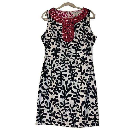 Gretchen Scott Dress Embellished Jewel Neckline Women's Size Large New with Tags - Picture 1 of 8